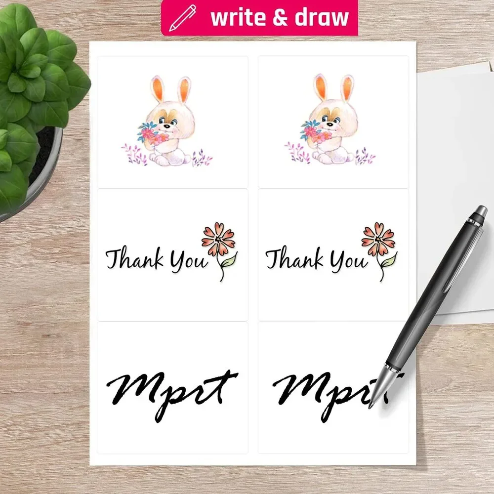 NEW 600/6 per page Label Stickers- 3-1/3